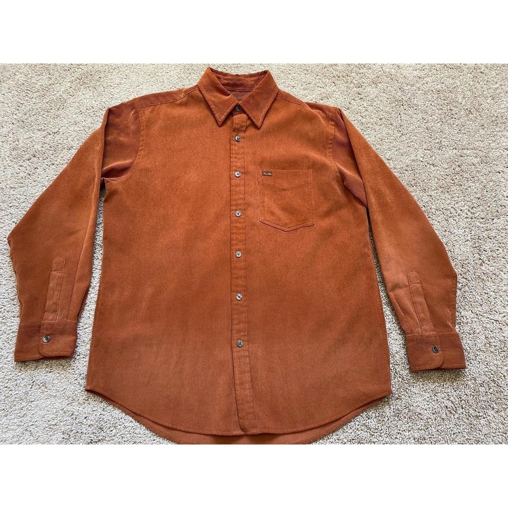 Tasso Elba Shirt Button Soft Corduroy Men Medium SKU18